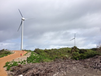 Denmark Community Windfarm Turbines on Wilson Head, Denmark WA
